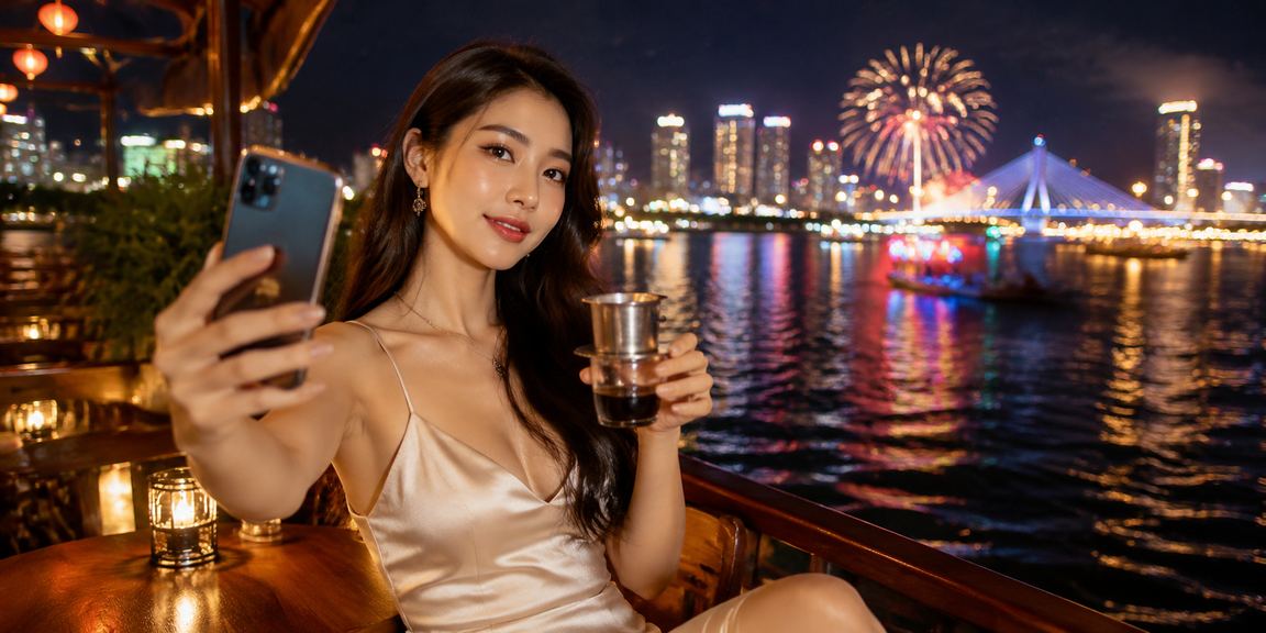 Người dùng Đà Nẵng vừa nhâm nhi cà phê vừa xem khuyến mãi casino trên điện thoại