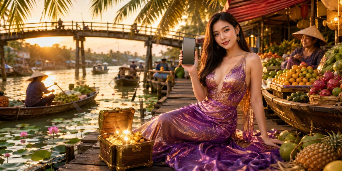Người dùng Việt Nam trải nghiệm casino di động trên điện thoại tại vùng đồng bằng Mekong